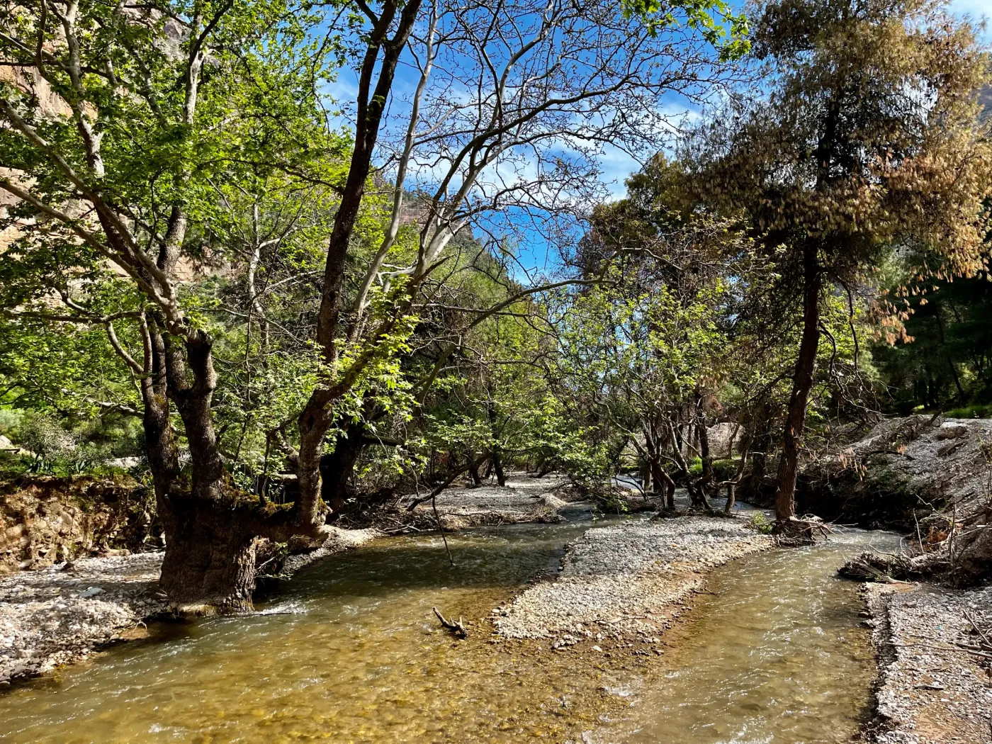 Πανοραμική άποψη του φαραγγιού του Βουραϊκού