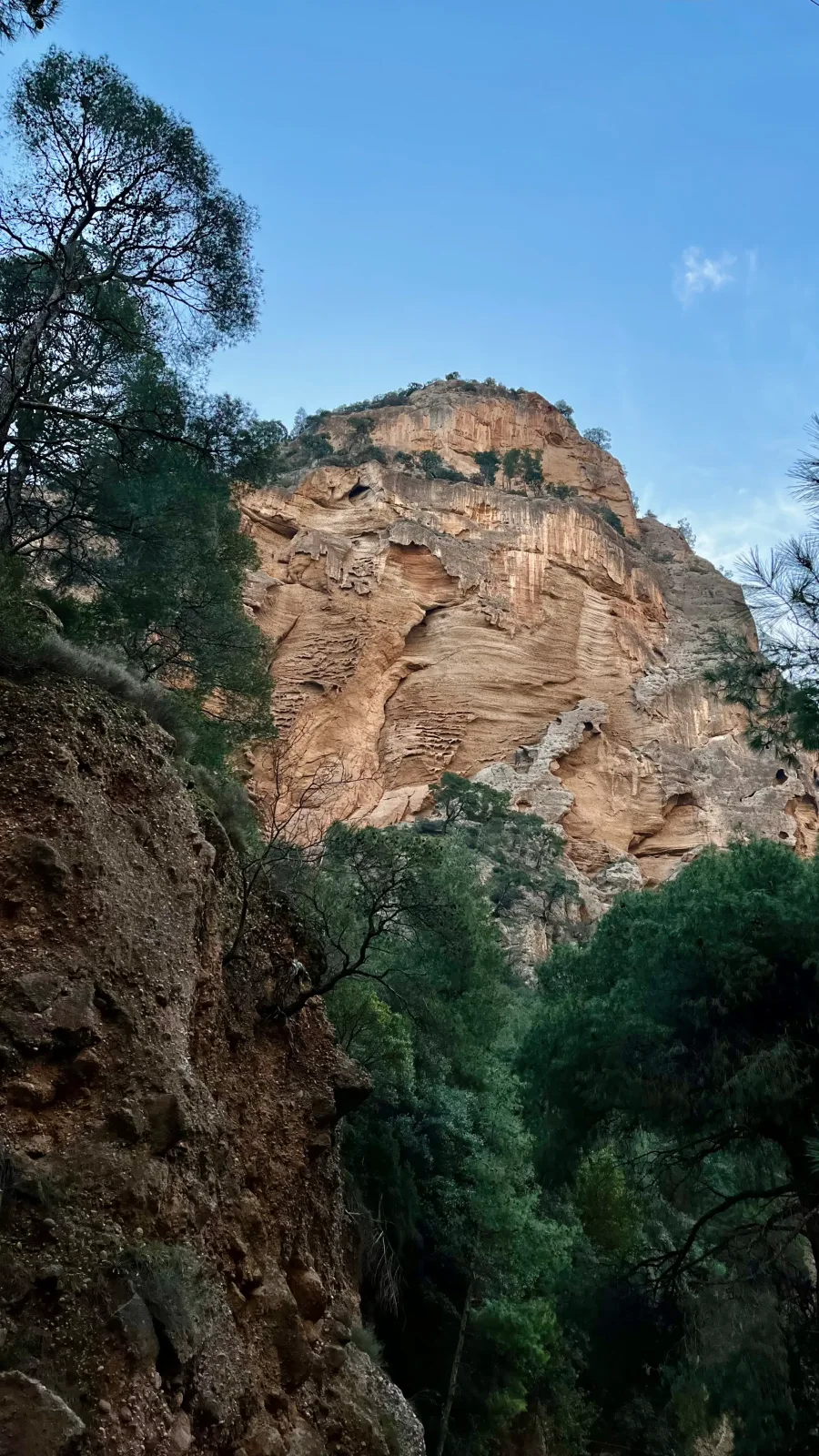 Τελική εικόνα του Οδοντωτού μέσα στο φαράγγι